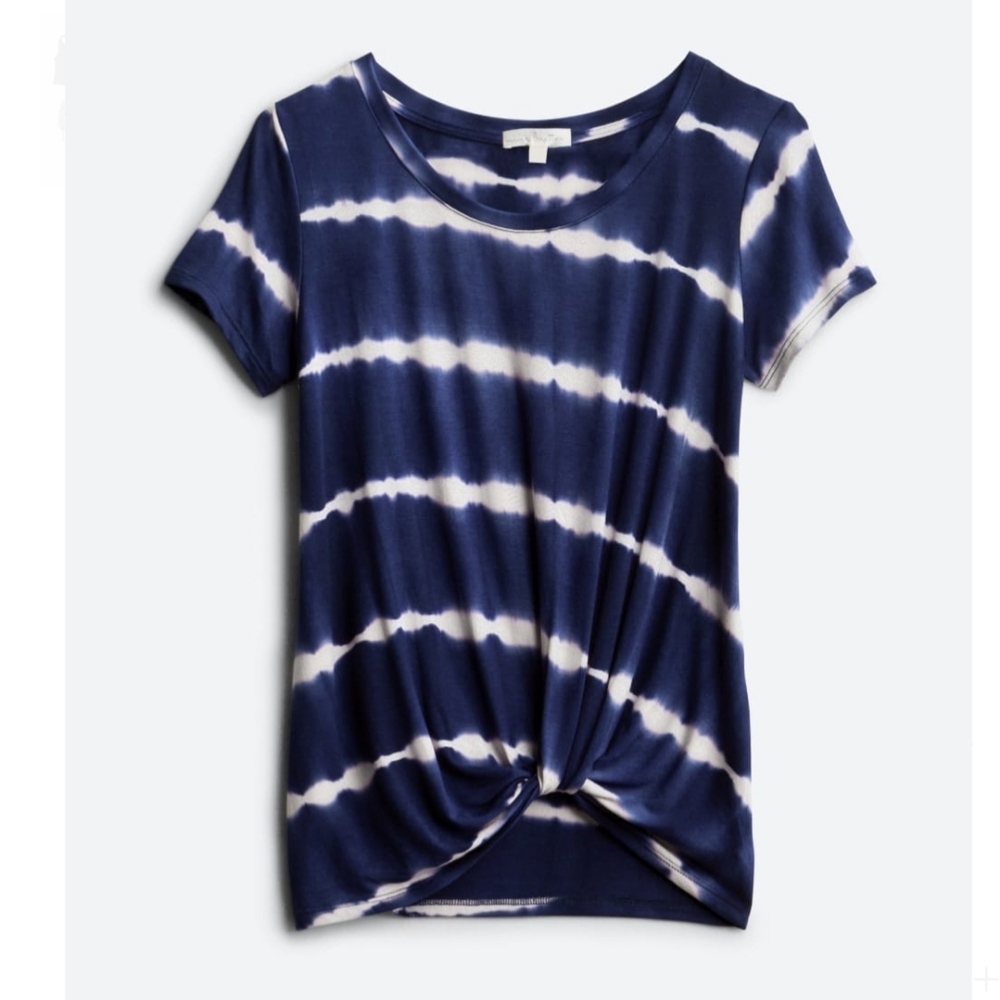 Front knit tee